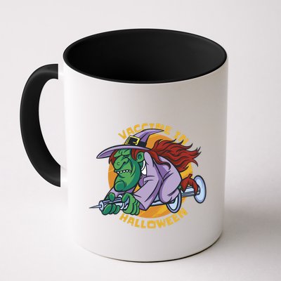 Vaccine In Halloween Witch Mug