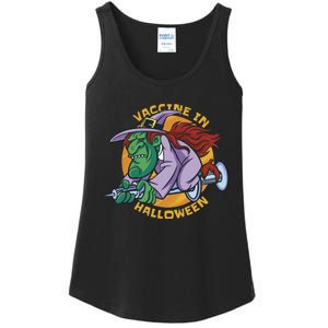 Vaccine In Halloween Witch Ladies Essential Tank