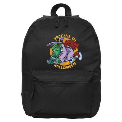 Vaccine In Halloween Witch 16 in Basic Backpack