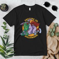 Vaccine In Halloween Witch Premium T-Shirt