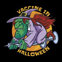 Vaccine In Halloween Witch Premium T-Shirt