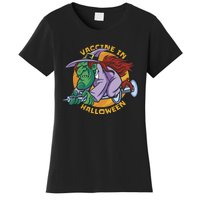 Vaccine In Halloween Witch Women's T-Shirt