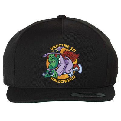 Vaccine In Halloween Witch Wool Snapback Cap