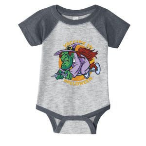 Vaccine In Halloween Witch Infant Baby Jersey Bodysuit