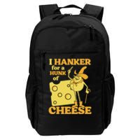 Vintage I Hanker For A Hunk O Cheese Retro Funny Meme Daily Commute Backpack