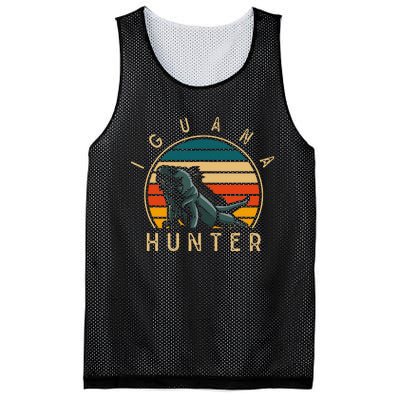 Vintage Iguana Hunter Funny Reptile Lover Mesh Reversible Basketball Jersey Tank