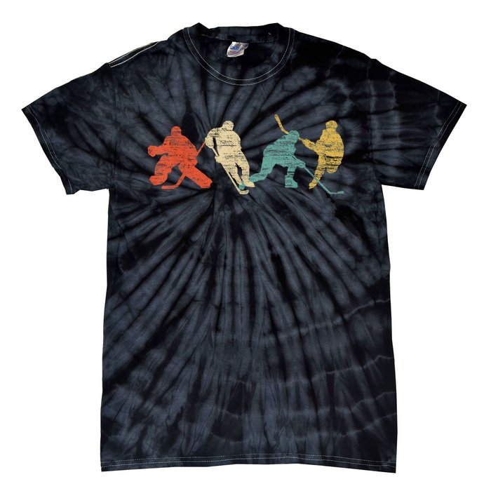 Vintage Ice Hockey Gift Tie-Dye T-Shirt