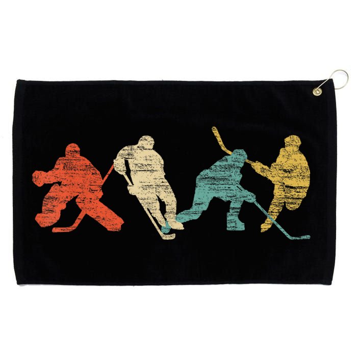 Vintage Ice Hockey Gift Grommeted Golf Towel