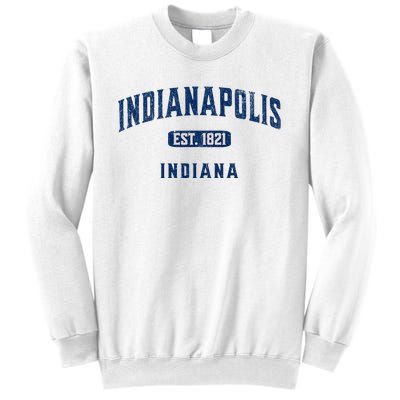 Visit Indianapolis Indiana Vintage Athletic Souvenir Sweatshirt