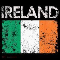 Vintage Ireland Irish Flag Pride Gift Hoodie