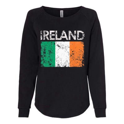 Vintage Ireland Irish Flag Pride Gift Womens California Wash Sweatshirt