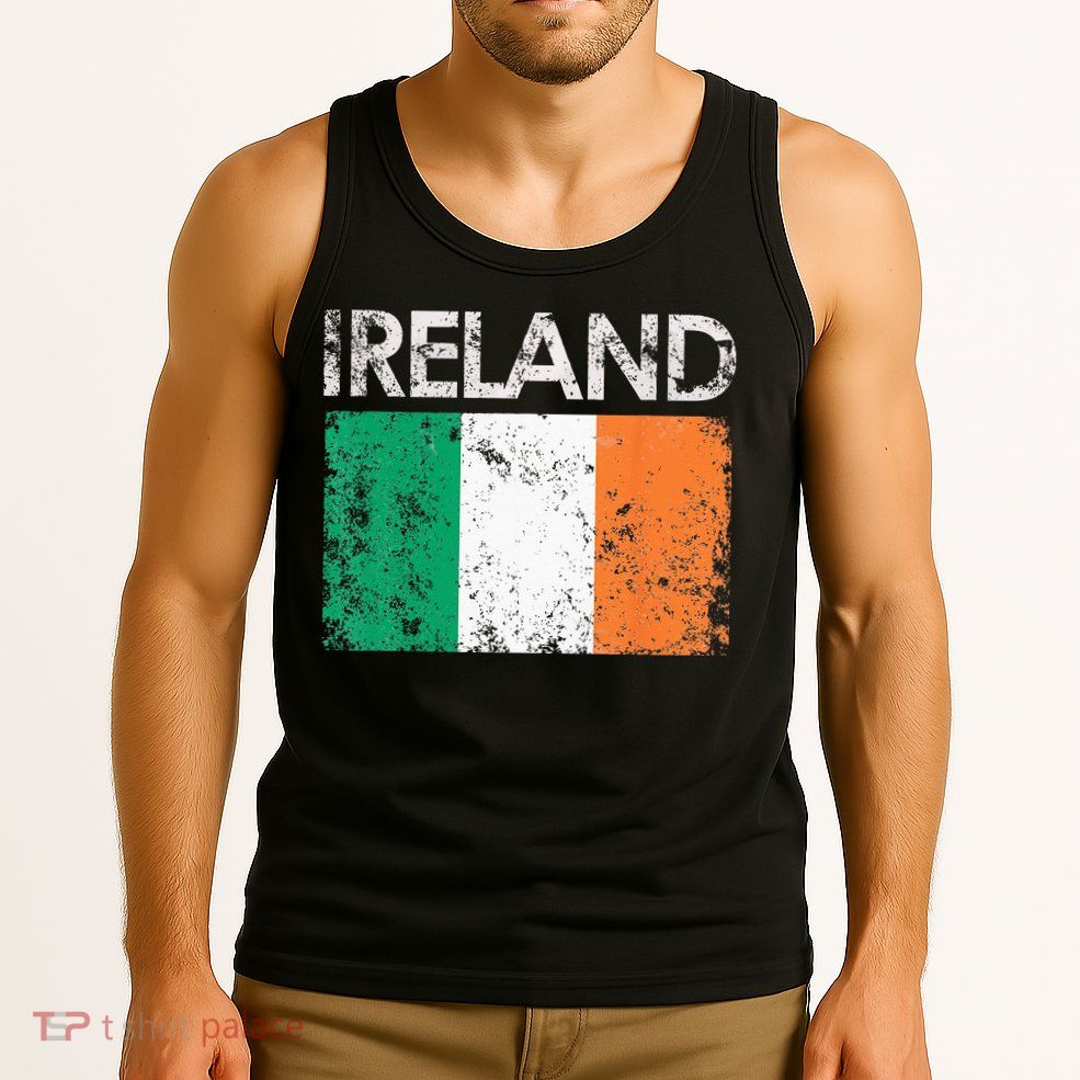 Vintage Ireland Irish Flag Pride Gift Tank Top
