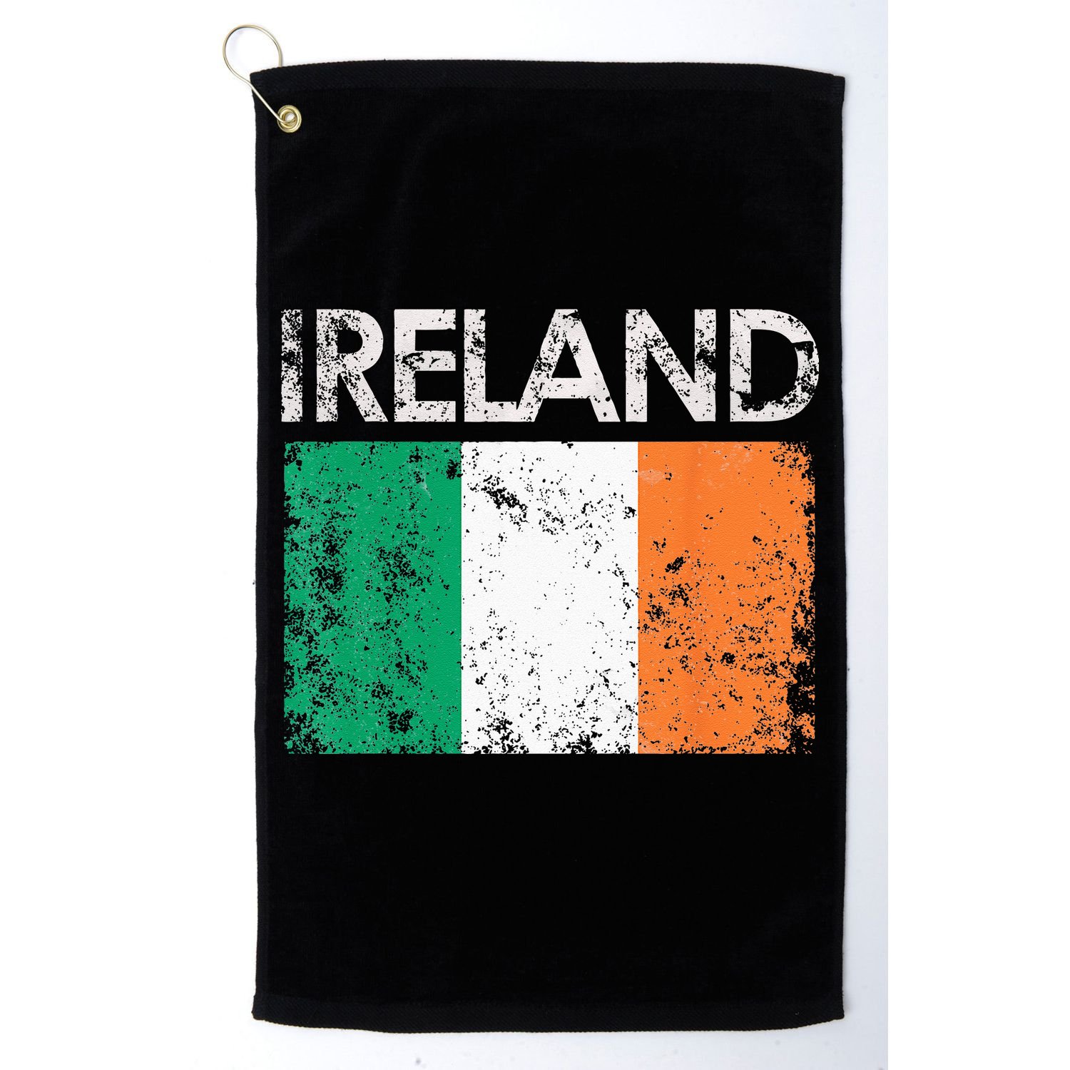 Vintage Ireland Irish Flag Pride Gift Golf Towel