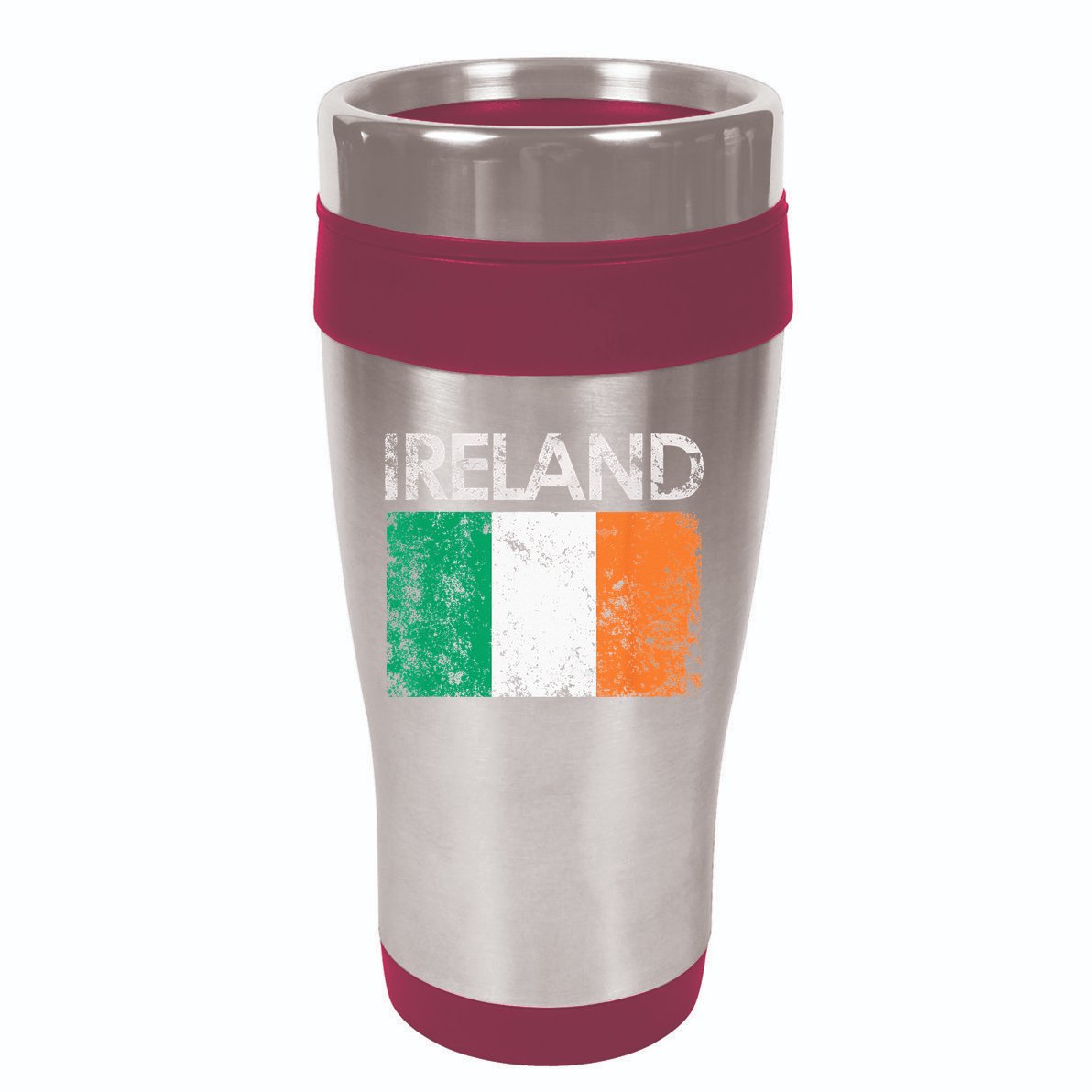 Vintage Ireland Irish Flag Pride Gift 16oz Travel Tumbler