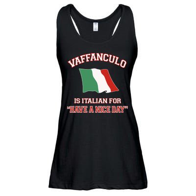 Vaffanculo Is Italian For Have A Nice Day Ladies Essential Flowy Tank