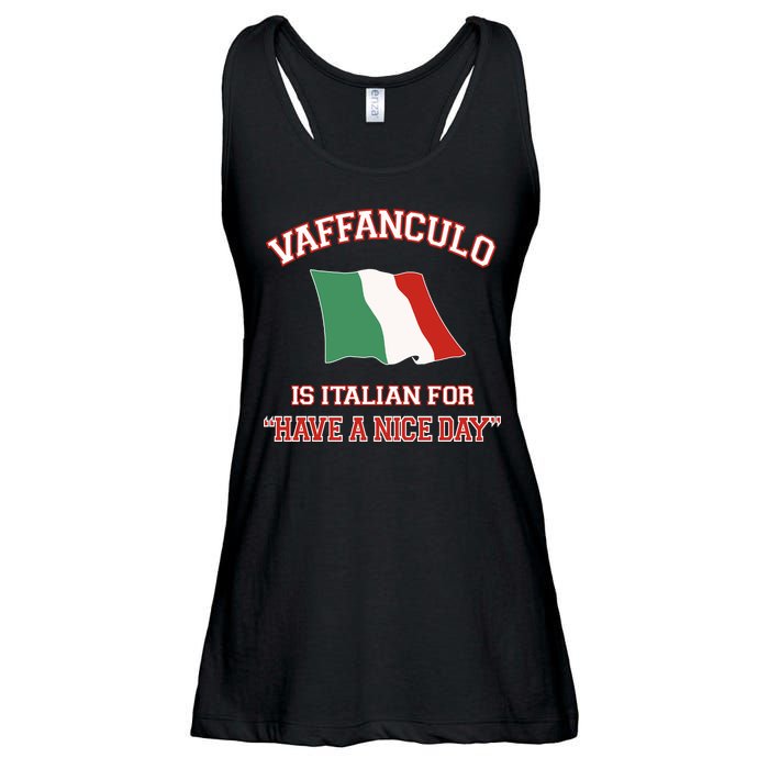 Vaffanculo Is Italian For Have A Nice Day Ladies Essential Flowy Tank