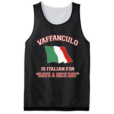 Vaffanculo Is Italian For Have A Nice Day Mesh Reversible Basketball Jersey Tank
