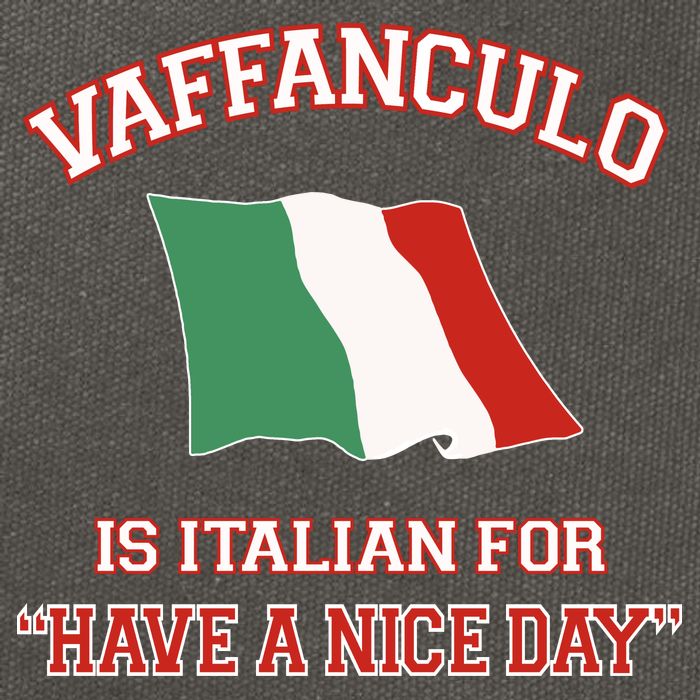 Vaffanculo Is Italian For Have A Nice Day Cotton Canvas Backpack