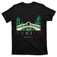 Venice Italy Iconic Gondola Rialto Bridge Ponte Di Rialto T-Shirt