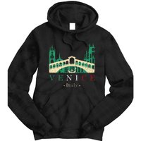 Venice Italy Iconic Gondola Rialto Bridge Ponte Di Rialto Tie Dye Hoodie