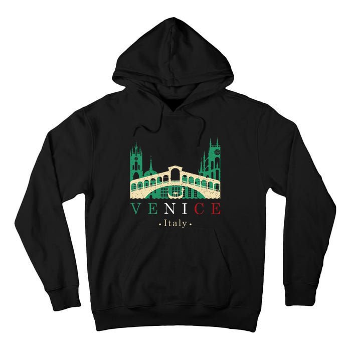 Venice Italy Iconic Gondola Rialto Bridge Ponte Di Rialto Tall Hoodie