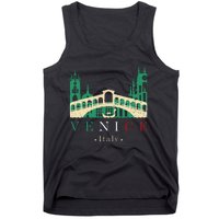 Venice Italy Iconic Gondola Rialto Bridge Ponte Di Rialto Tank Top