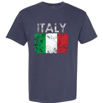 Vintage Italy Italia Italian Flag Pride Gift Garment-Dyed Heavyweight T-Shirt