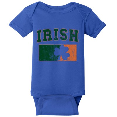 Vintage Irish Ireland Shamrocks Retro St Patricks Day Gift Baby Bodysuit