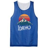 Vintage Idaho Id Mountains Outdoor Wildness Retro Gift Mesh Reversible Basketball Jersey Tank