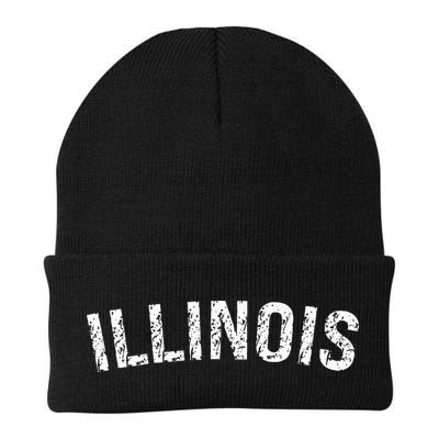 Vintage Illinois Illinois Orange Beanie