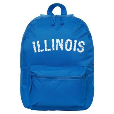 Vintage Illinois Illinois Orange 16 in Basic Backpack