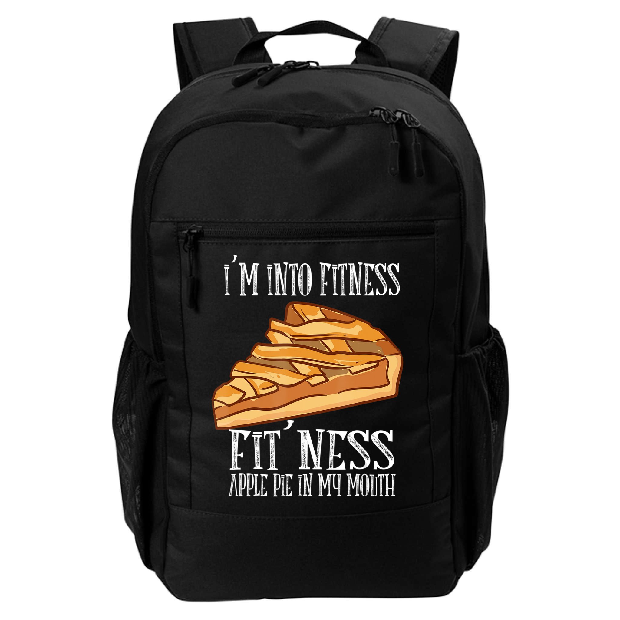 Vintage I'm Into Fitness Fit' Ness Apple Pie In My Mouth Backpack