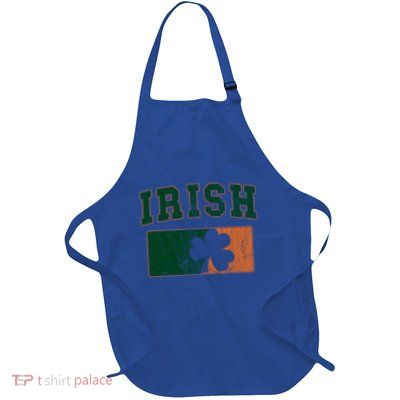 Vintage Irish Ireland Shamrocks Retro St Patricks Day Gift Apron