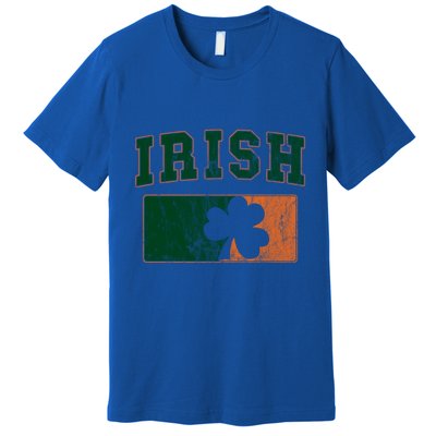 Vintage Irish Ireland Shamrocks Retro St Patricks Day Gift Premium T-Shirt