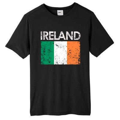 Vintage Ireland Irish Flag Pride Gift Cool Gift Tall Fusion ChromaSoft Performance T-Shirt