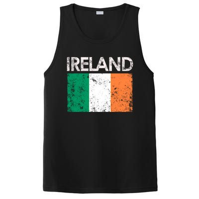 Vintage Ireland Irish Flag Pride Gift Cool Gift PosiCharge Competitor Tank