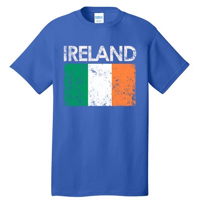 Vintage Ireland Irish Flag Pride Gift Cool Gift Tall T-Shirt