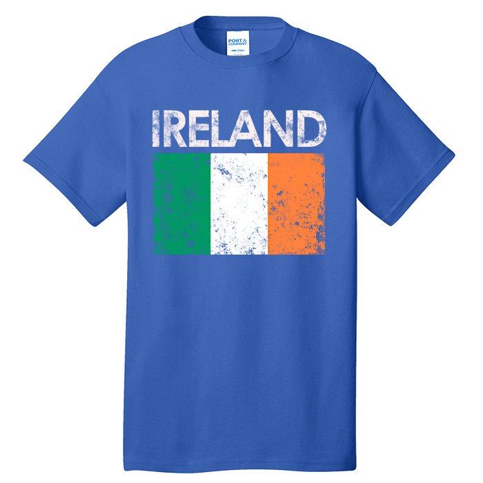 Vintage Ireland Irish Flag Pride Gift Cool Gift Tall T-Shirt