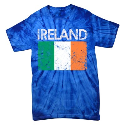 Vintage Ireland Irish Flag Pride Gift Cool Gift Tie-Dye T-Shirt