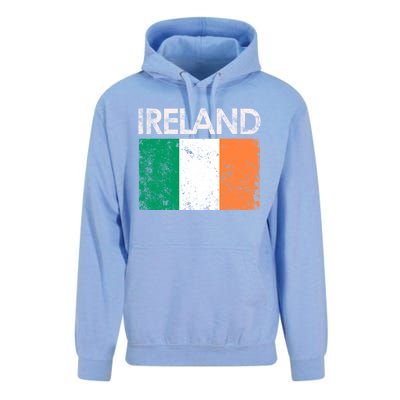 Vintage Ireland Irish Flag Pride Gift Cool Gift Unisex Surf Hoodie