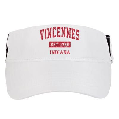 Vincennes Indiana In Vintage Sports Adult Drive Performance Visor