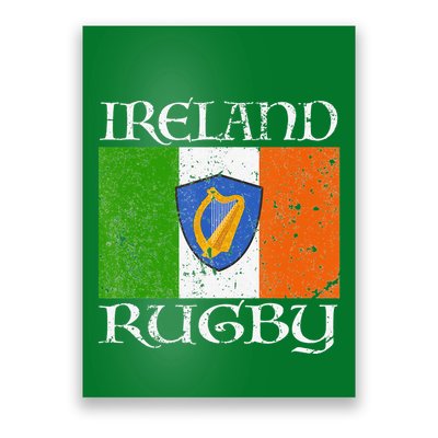 Vintage Ireland Irish Flag Green St. Patrick's Day Poster