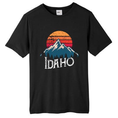 Vintage Idaho Id Mountains Outdoor Wildness Retro Tall Fusion ChromaSoft Performance T-Shirt