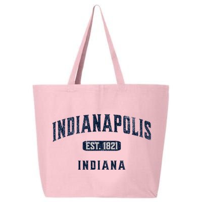 Visit Indianapolis Indiana Vintage Athletic Souvenir 25L Jumbo Tote