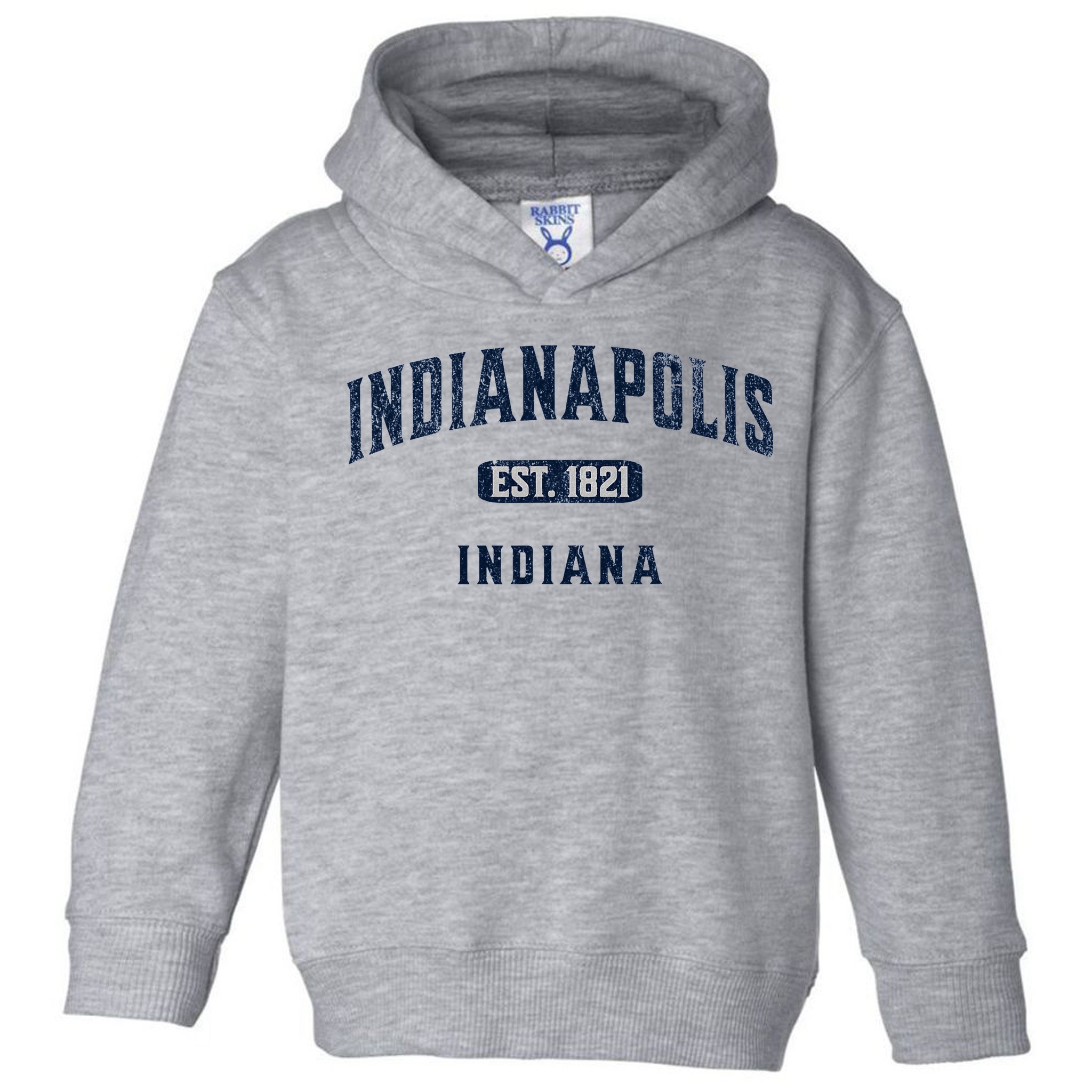Visit Indianapolis Indiana Vintage Athletic Souvenir Toddler Hoodie