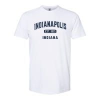 Visit Indianapolis Indiana Vintage Athletic Souvenir Softstyle CVC T-Shirt