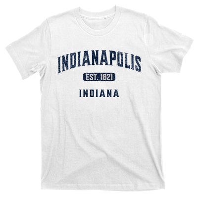 Visit Indianapolis Indiana Vintage Athletic Souvenir T-Shirt