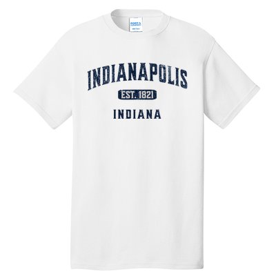 Visit Indianapolis Indiana Vintage Athletic Souvenir Tall T-Shirt