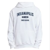 Visit Indianapolis Indiana Vintage Athletic Souvenir Urban Pullover Hoodie