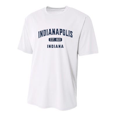Visit Indianapolis Indiana Vintage Athletic Souvenir Youth Performance Sprint T-Shirt
